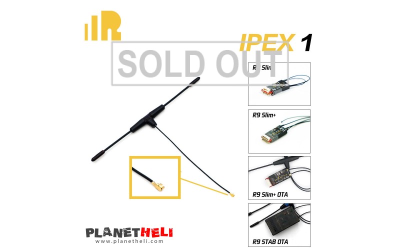 FrSky 900MHz Ipex1 Dipole T Antenna for R9 Slim / R9 Slim+ / R9 Slim+ OTA / R9 STAB OTA Receiver